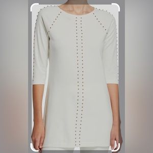 Joan VassPetite Studded 3/4-Sleeve Long Tunic. Size LP/2P.